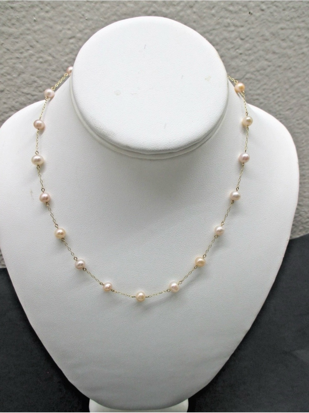 Peter Brams Design Cultured Floating Pearl Station Necklace